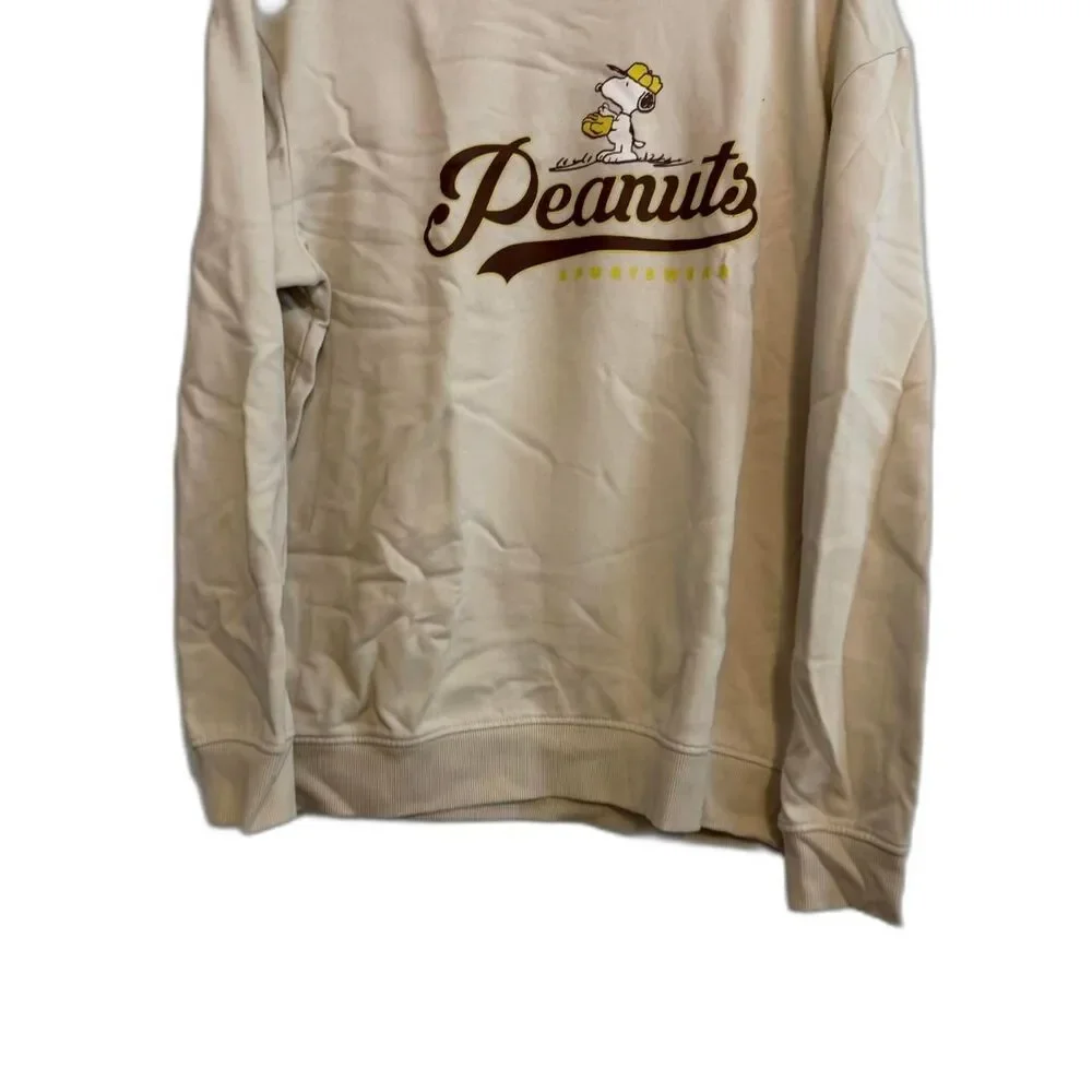 Peanuts Men's Cream Sweatshirt H&M - Picture 5 of 8